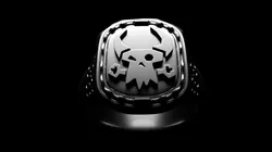 Ork symbol ring Free 3D print model