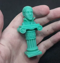 pedestal 1 3d print bust of man with beard Free 3D print model