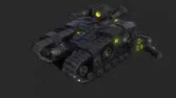 Sci-fi tank Free low-poly 3D model