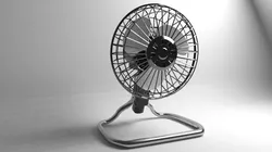 Simple Desktop Fan Free low-poly 3D model