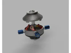 Transmission between three shafts (NO GEARS)