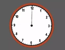 wall clock animation using script Free low-poly 3D model