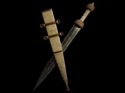 Ancient Roman gladius sword Free low-poly 3D model