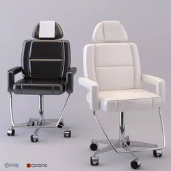 Care barber chair Free 3D model