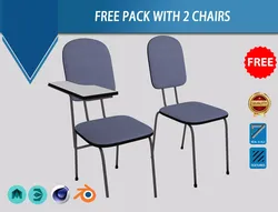 Chairs PACK Free 3D model