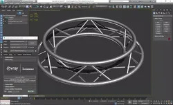 Circle Triangular Truss Full diameter 150cm  Free 3D print model