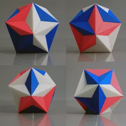 DODOECAHEDRON triangular origami box Free 3D print model