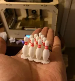 Dual Extrusion Bowling Pin Free 3D print model