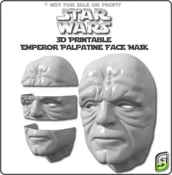 Emperor Palpatine Face Mask Free 3D print model