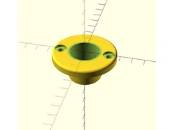 Flange for saiboat rudder