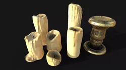 Free Candle Collection Free low-poly 3D model