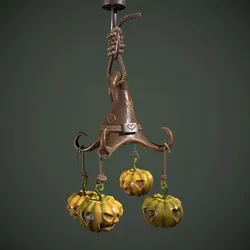 hellowen chandelier Free low-poly 3D model