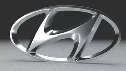 Hyundai Logo Free 3D model