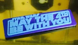 May the 4th be With You plaque Dual Extrusion Free 3D print model