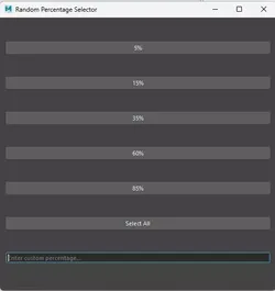Maya python Random Percentage Selector Script Free 3D model
