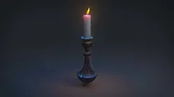 Old Candlestick Free 3D model