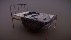Old hospital bed (PBR|GR)