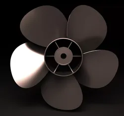 propeller metal Free 3D model