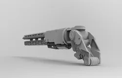 Railgun gun Free 3D print model
