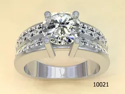 Ring diamond engagement Free 3D print model