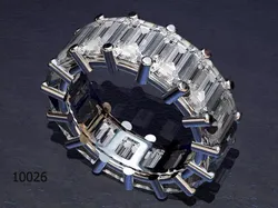 Ring emerald cut diamond eternity Free 3D print model