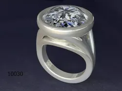Ring engagement with round cut diamond Free 3D print model