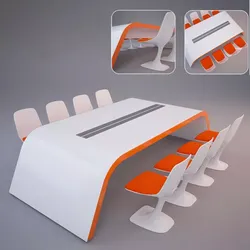 Roche Bobois Arum chair and Table Free 3D model