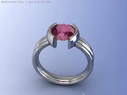 ruby tension set ring