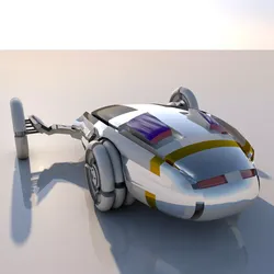 Sci fi Car Free 3D model
