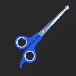 Scissors icon Free low-poly 3D model