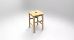 simple chair Free 3D model