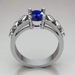 solitary ring women Free 3D print model
