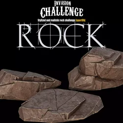 Stlized Rock Model Low-poly 3D model Free low-poly 3D model