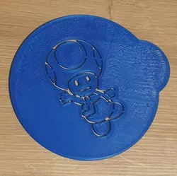 Toad coffee stencil Free 3D print model