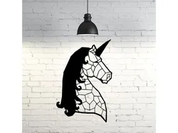 Unicorn Wall Sculpture 2D