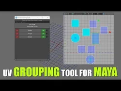 UV grouping tool for MAYA Free 3D model