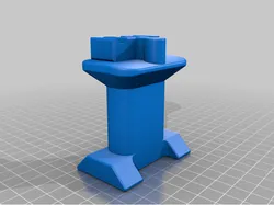 Wooden train bridge column compatible to IKEA set