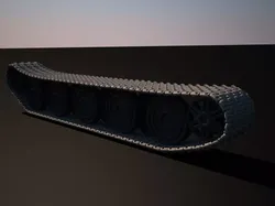 World War 2 tanks tracks Free 3D model