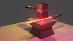 Ancient Sword forging for free  Free low-poly 3D model