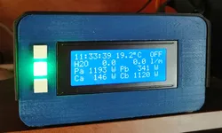 Case for Arduino with 20x4 lcd display and square led cover.