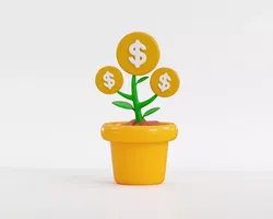 Financial growth tree Free low-poly 3D model