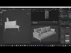 Furniture for architectural renders Free low-poly 3D model