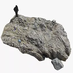 Ground Rocks Shore Coast PBR Scan Free low-poly 3D model