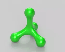 Hand massanger triangl Free 3D print model