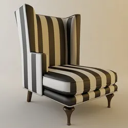 highback zebra chair