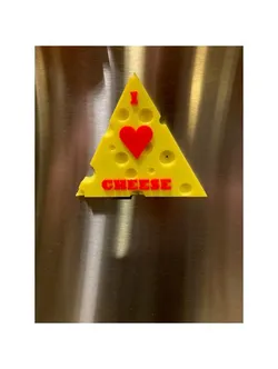 I Love Cheese Fridge Magnet