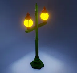 Low Poly Street Lamp 3D Model Free low-poly 3D model