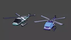 Lowpoly commercial helicopter for game  Free low-poly 3D model