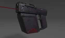 Sci fi pistol Free low-poly 3D model