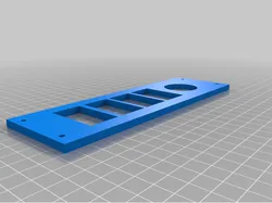 Single Din Rocker Switch Panel